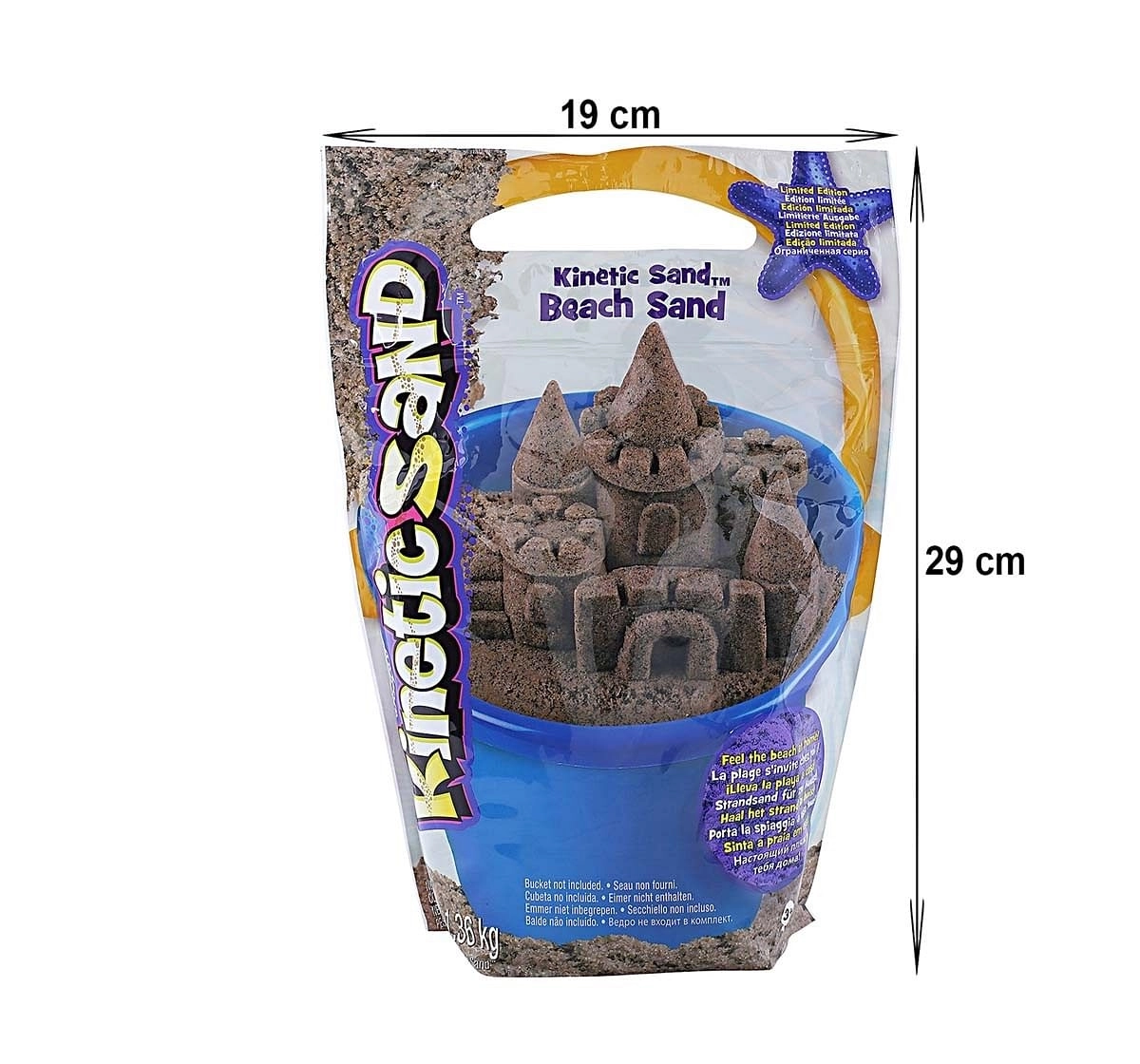 Kinetic 3Lb Brown Beach Sand, Slime & Others for Kids age 3Y+ 