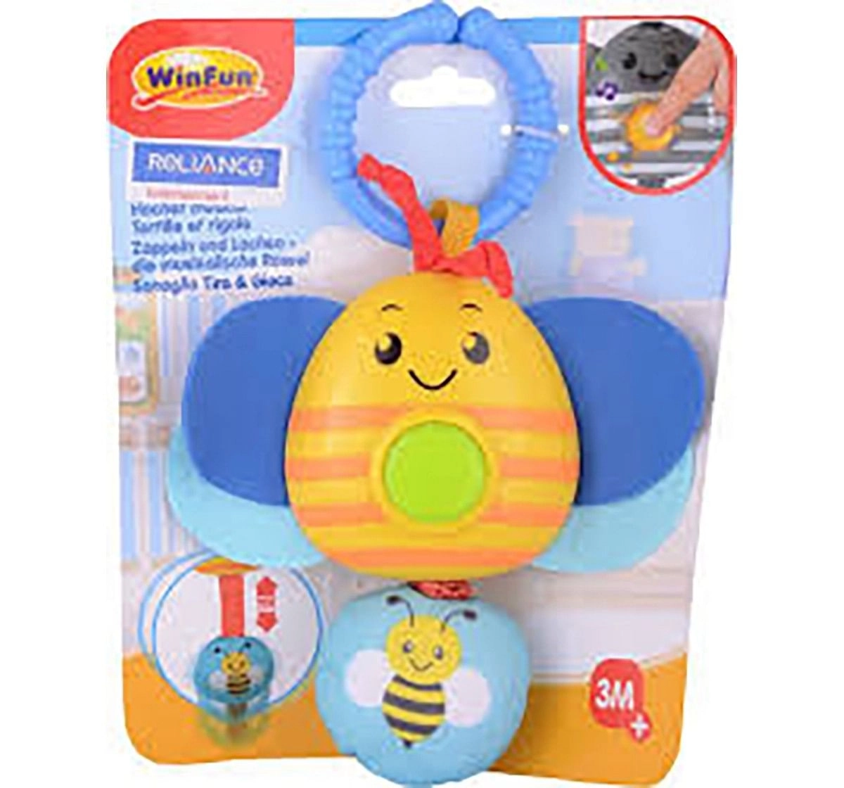 Winfun Wriggles Musical Rattle Butterfly - Multicolor New Born for Kids age 0M+ 