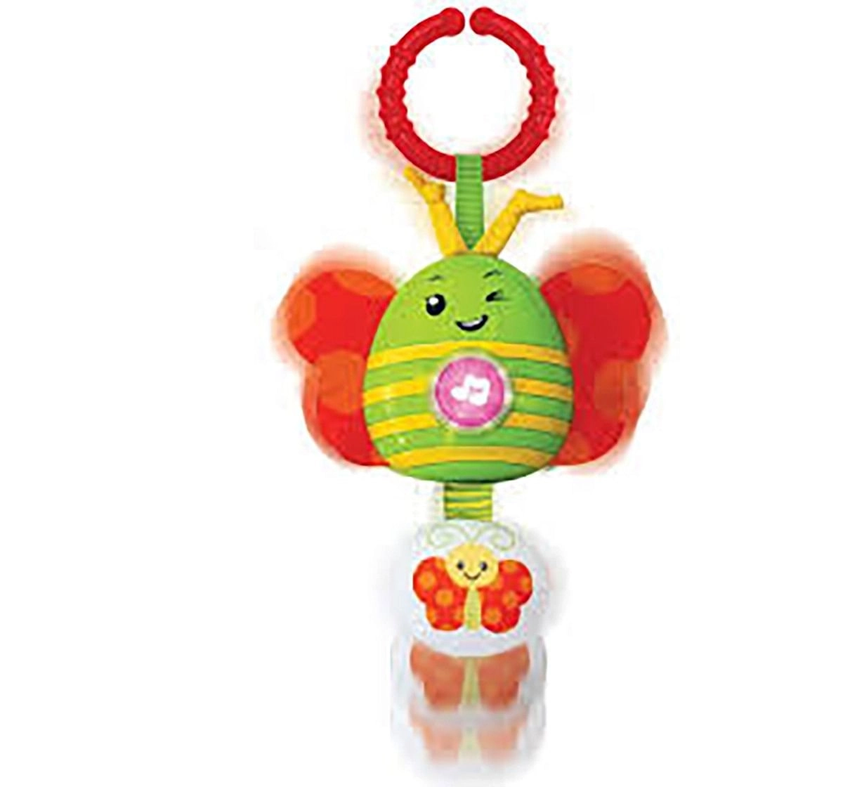 Winfun Wriggles Musical Rattle Butterfly - Multicolor New Born for Kids age 0M+ 