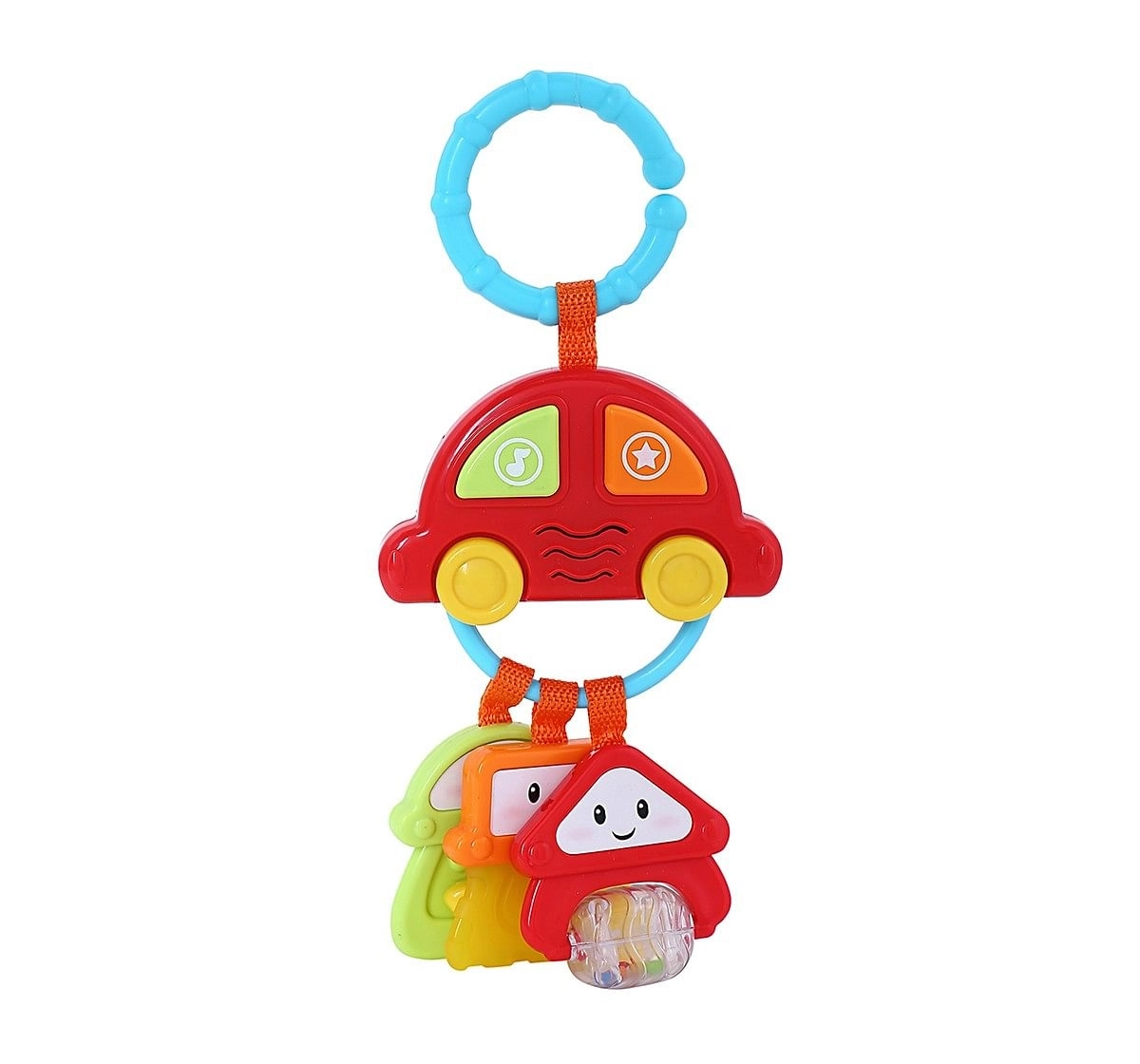 Winfun Sound And Rattle Keys, Multi Color New Born for Kids age 3M+ 