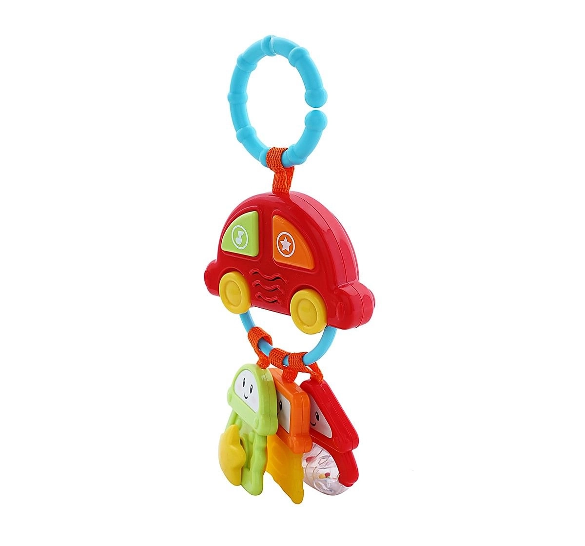 Winfun Sound And Rattle Keys, Multi Color New Born for Kids age 3M+ 