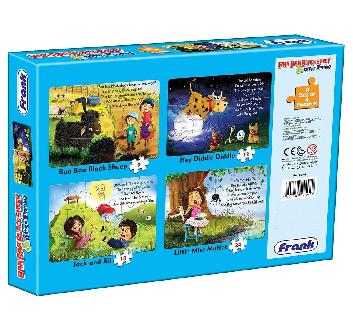 Frank Baa Baa Black Sheep And Other Rhymes Puzzle for Kids age 3Y+ 