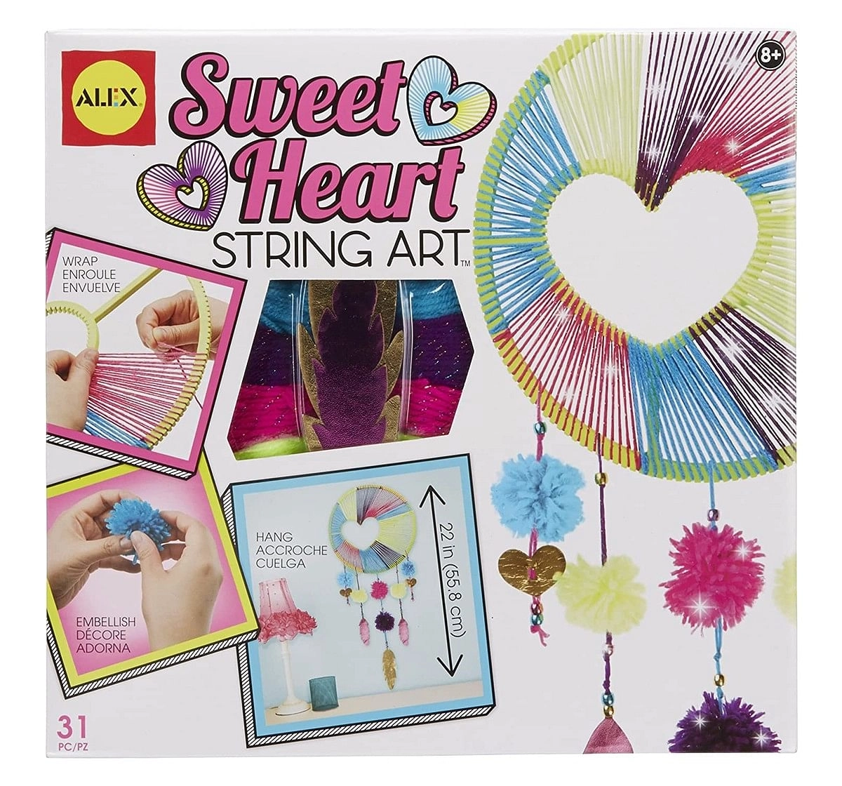 Alex Toys Sweetheart String Art, Multi Color