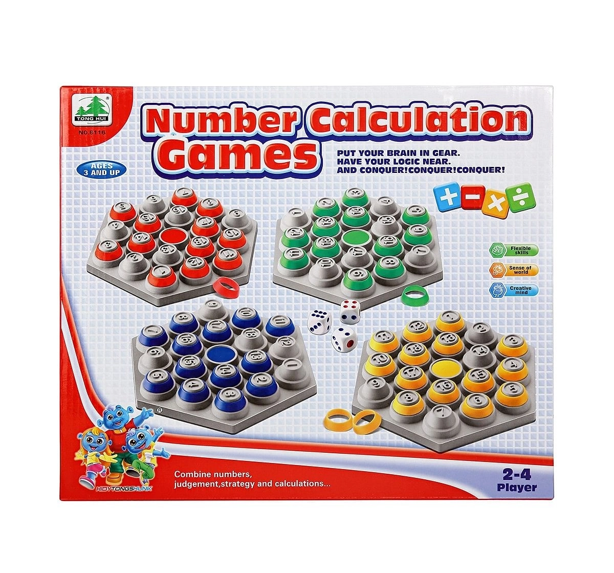 Comdaq Number Calculation Game for Kids age 3Y+ 
