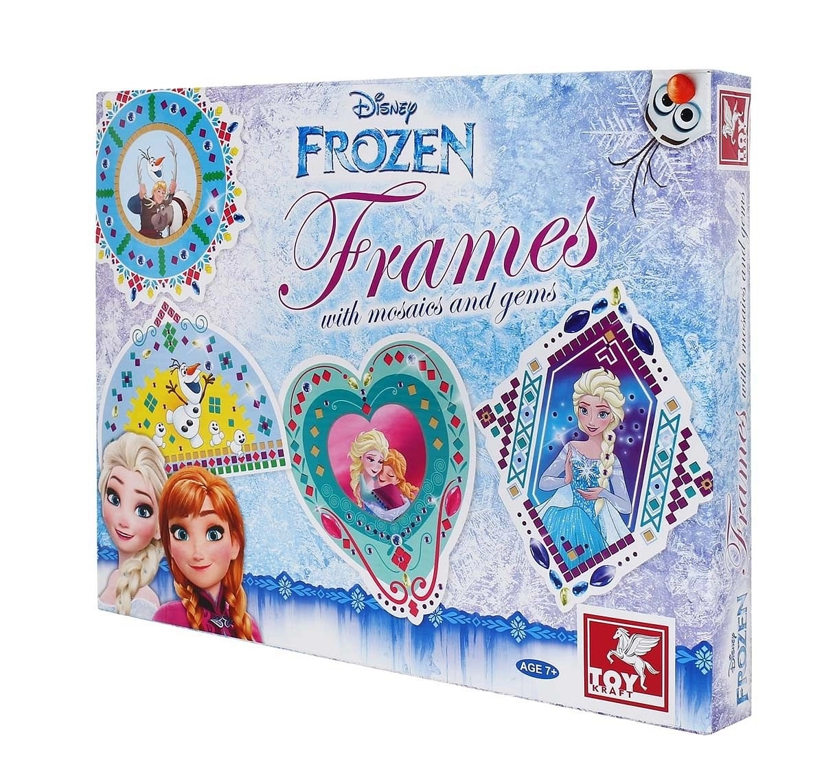 Toy Kraft Disney Frozen Frames With Mosaic and Gems, Multi Color DIY Art & Craft Kits for Kids age 7Y+ 