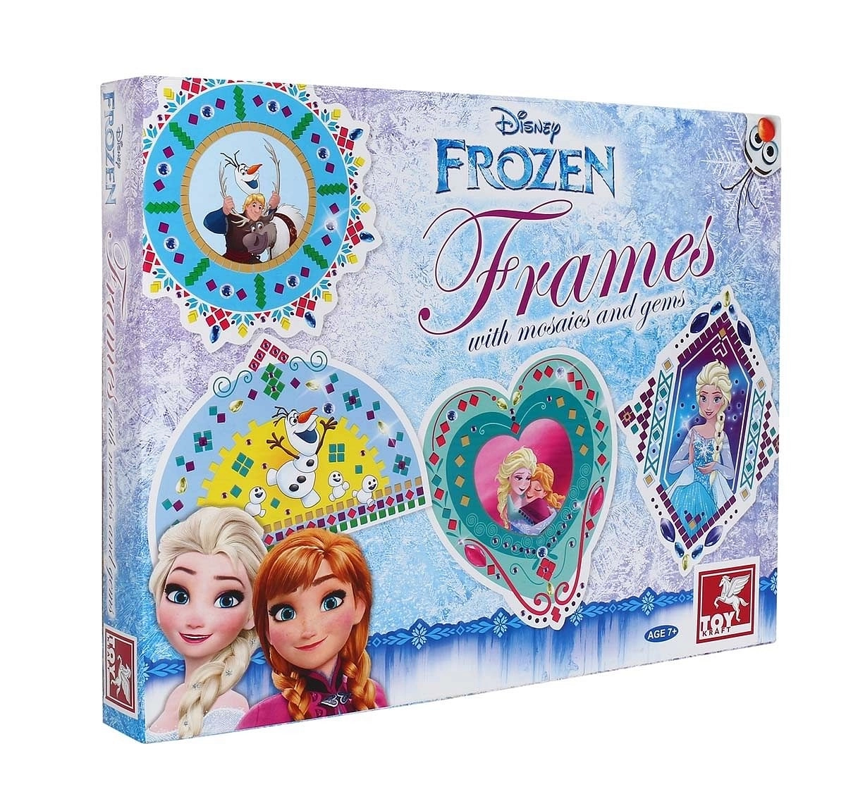 Toy Kraft Disney Frozen Frames With Mosaic and Gems, Multi Color DIY Art & Craft Kits for Kids age 7Y+ 