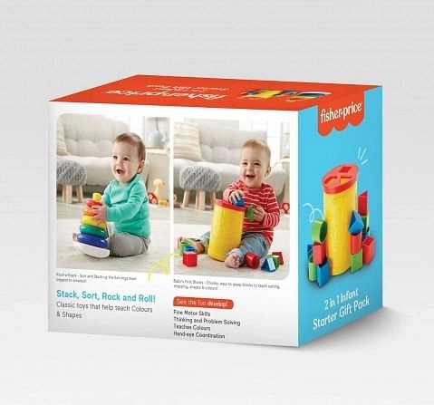 Fisher-Price 2-in-1 Infant Starter Giftpack  for Kids age 0M+