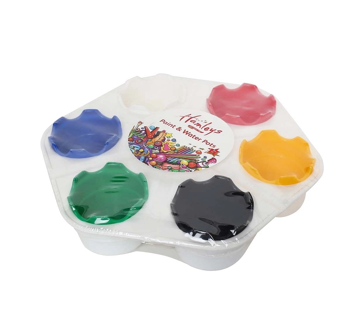 Hamleys Paint and Water Pots, Multi Coloured School Stationary for Kids age 3Y+ 