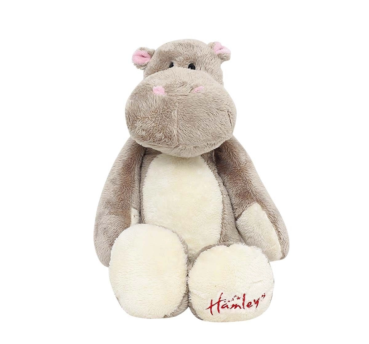 Hamleys Brown Quirky Hippo Soft Toy, Animals & Birds for Kids age 3Y+ 38 Cm
