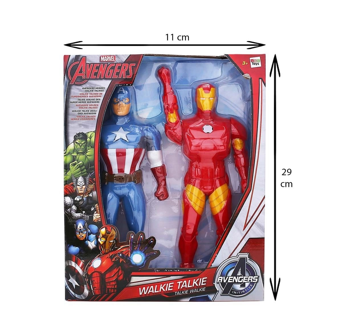 IMC Walkie Talkie Toy Iron Man & Captain America Action Figure Play Sets for Kids age 3Y+ 