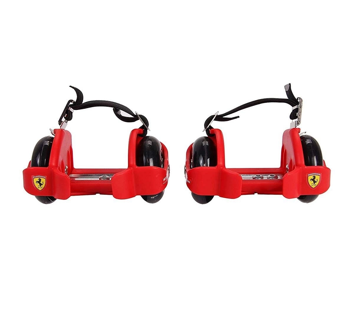 Ferrari Flashing Wheels Roller Skates and Skateboards for Kids age 5Y+ (Red)