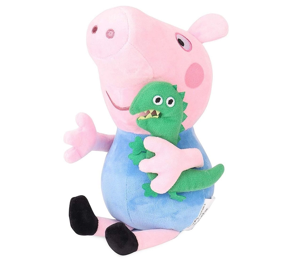 Peppa George Pig with Dinosaur 19 Cm  Soft Toy for Kids age 0M+ (Blue)