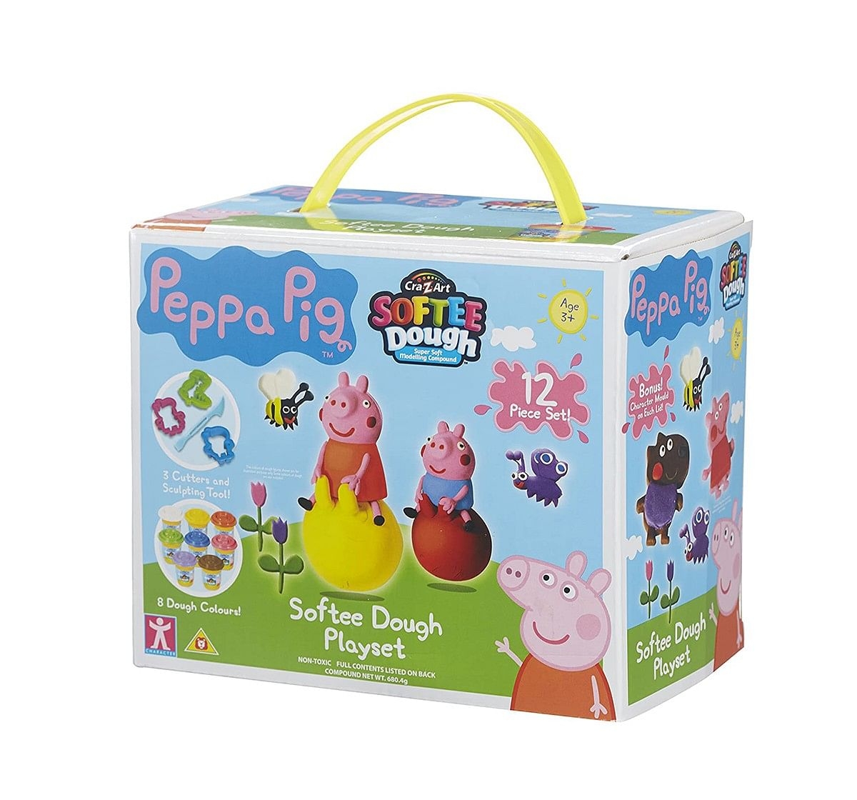 Peppa Pig Softee Dough- 2 Pack  Clay & dough for Kids age 3Y+ 