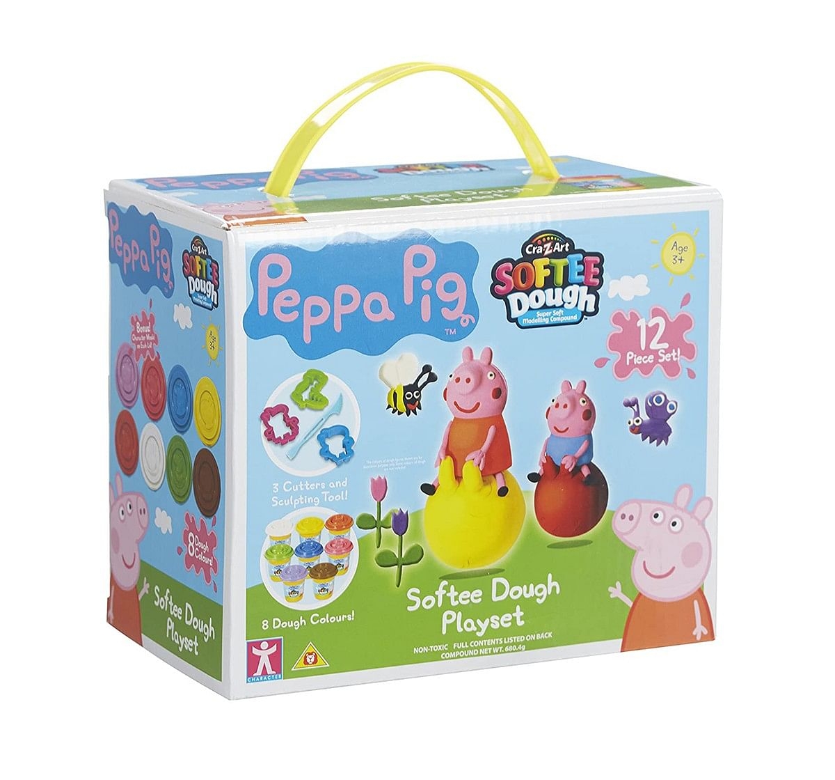 Peppa Pig Softee Dough- 2 Pack  Clay & dough for Kids age 3Y+ 