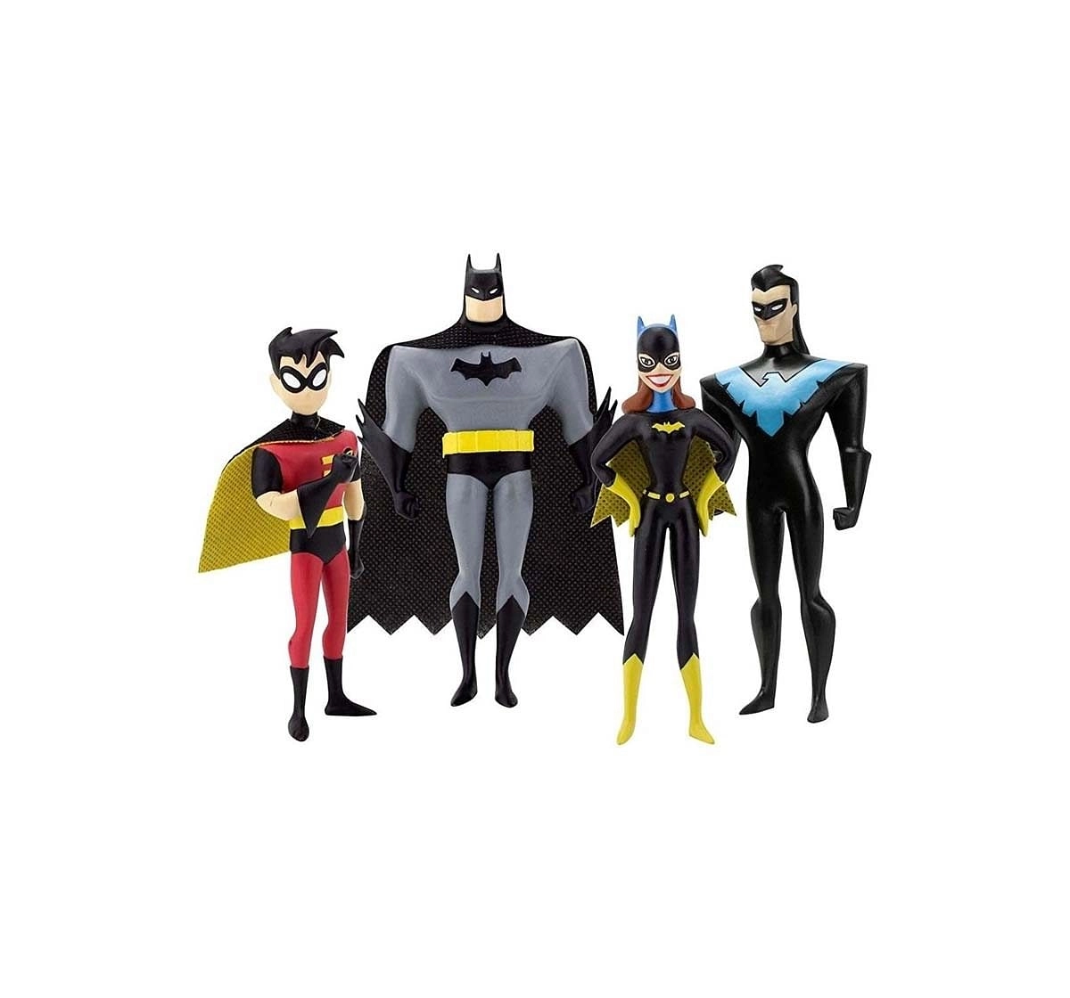 Nj Croce the New Batman Adventures Masked Heroes Bendable, Multi Color Action Figures for Kids age 3Y+ 