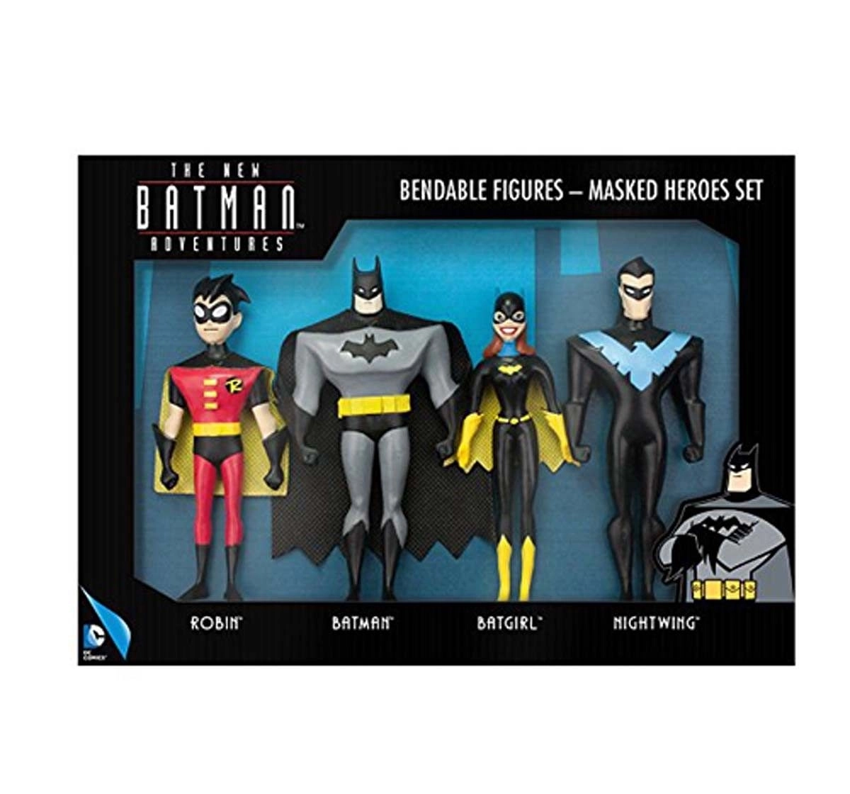 Nj Croce the New Batman Adventures Masked Heroes Bendable, Multi Color Action Figures for Kids age 3Y+ 
