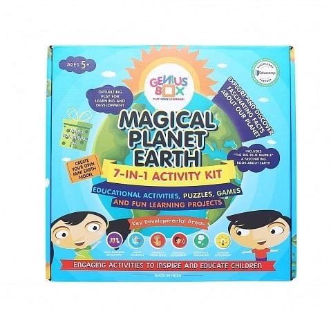 Genius Box  Learning Magical Planet Earth Educational Toys (Multicolour) Science Kits for Kids age 3Y+ 