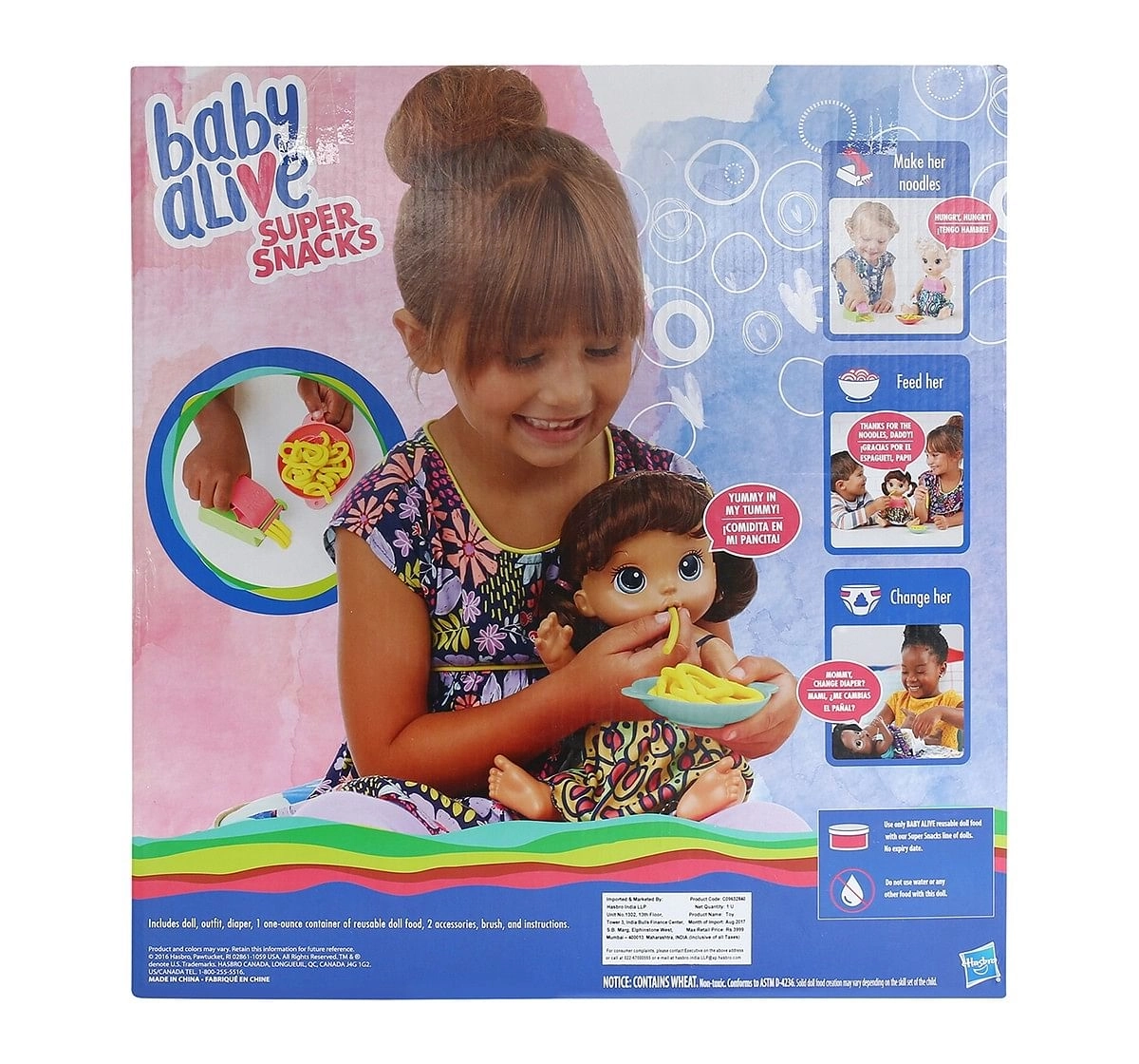 Baby Alive Baby Alive Snackin' Noodles Baby Doll Dolls & Accessories for age 3Y+ 