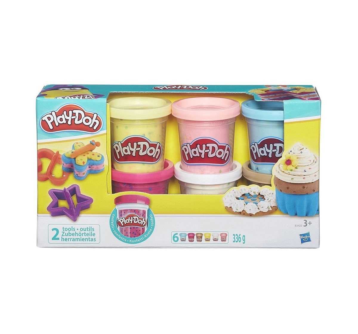  Play-Doh Confetti Compound Collection Clay & Dough for Kids age 3Y+ 