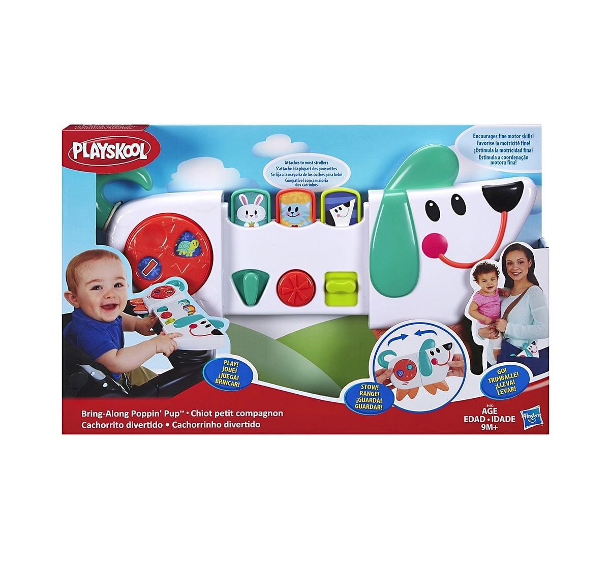 Playskool Bring-Along Poppin' Pup Activity Toys for Kids age 9M+ 