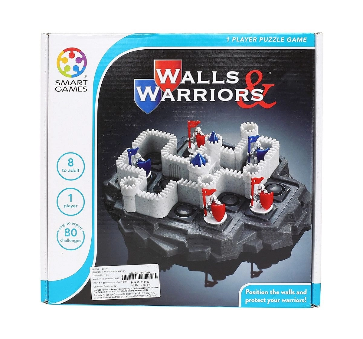 Smart Games Walls And Warriors for Kids age 8Y+ 