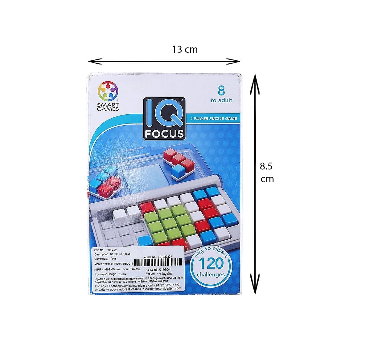 Smart Games IQ Focus for Kids age 8Y+ 