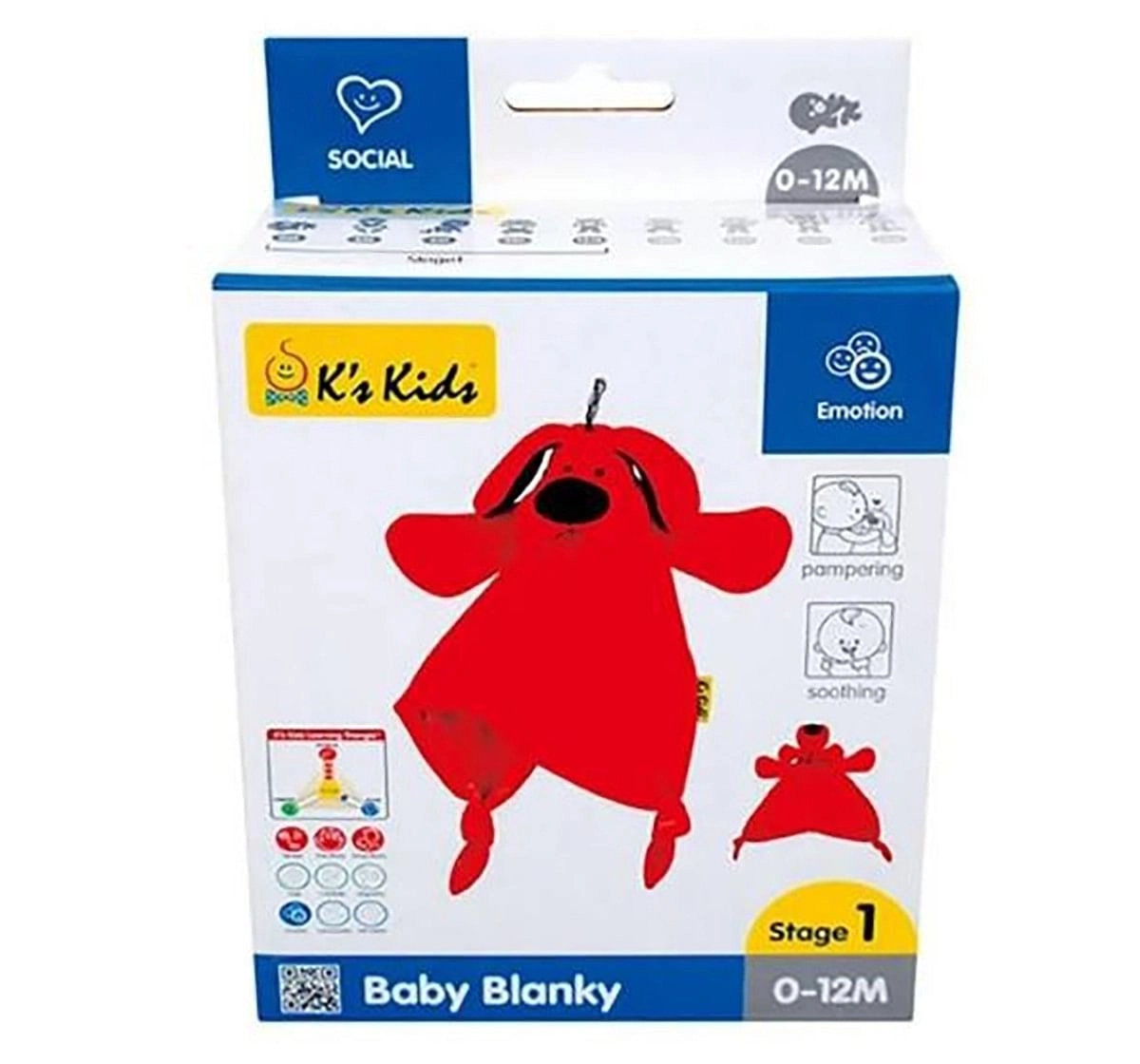 Ks Kids Baby Blanky New Born for Kids age 0M+ (Red)