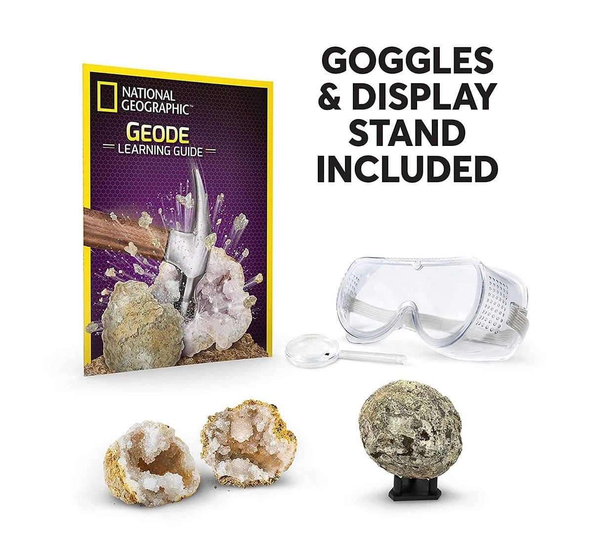  National Geographic Crack Open Geodes And Explore Crystals - Pack Of 2 for Kids age 3Y+ 