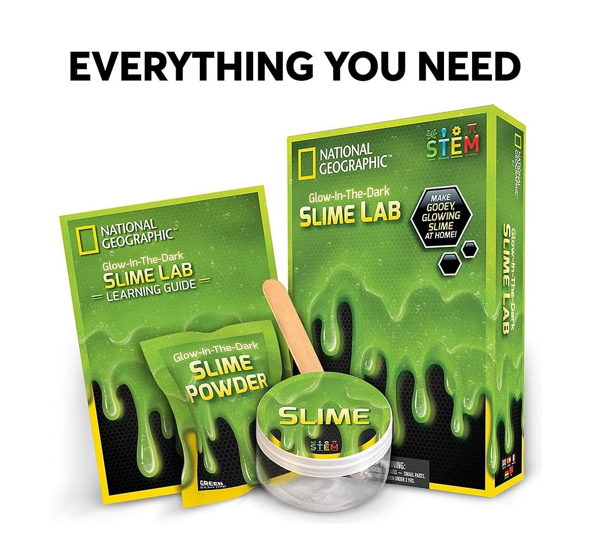 National Geographic Slime DIY Science Lab for Kids age 6Y+ (Green)