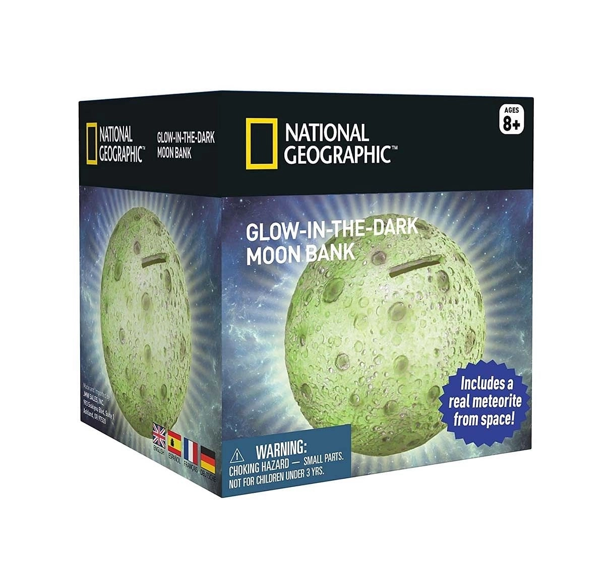 National Geographic Glowing Moon Money Bank Science Equipment for Kids age 6Y+ 