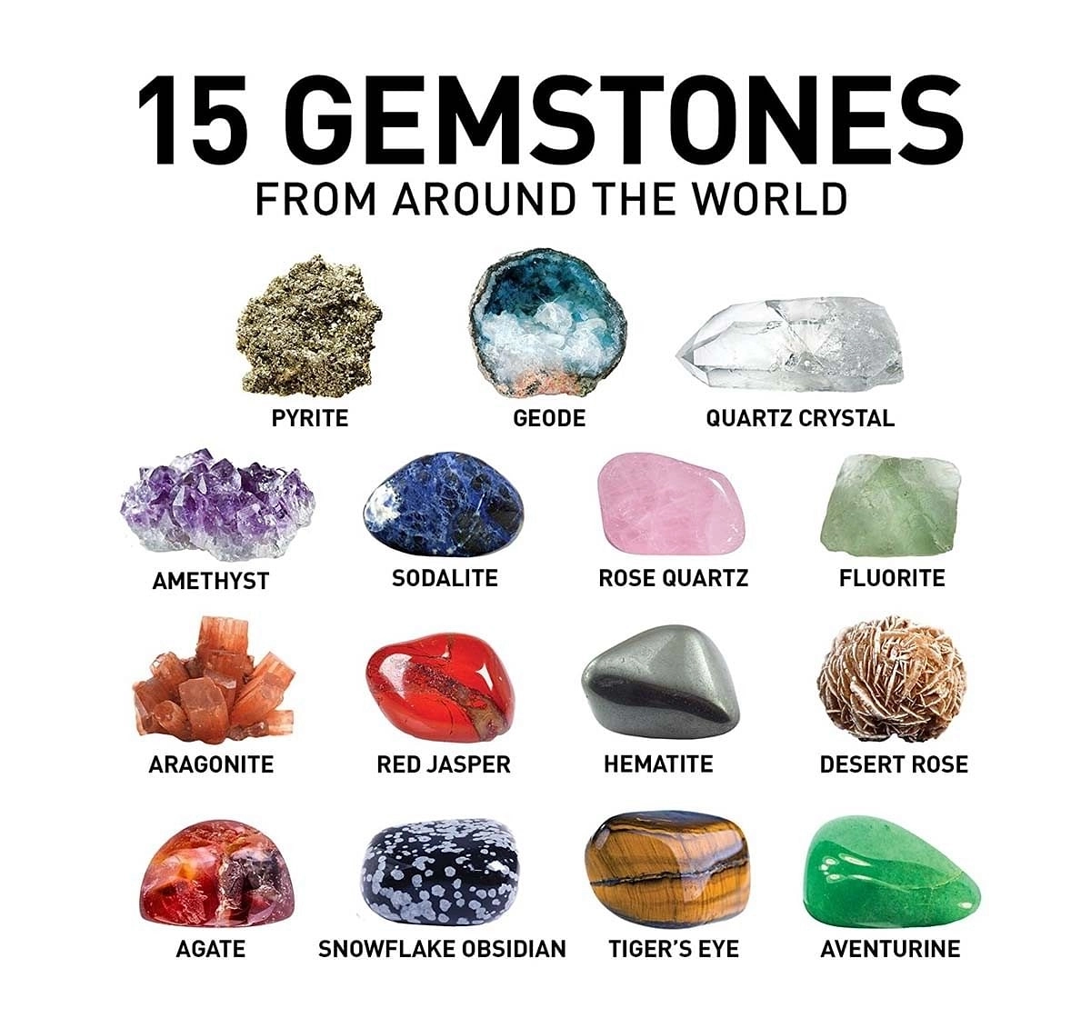 National Geographic Mega Gemstone Mine Dig Up 15 Gems Science Kits for Kids age 3Y+ 