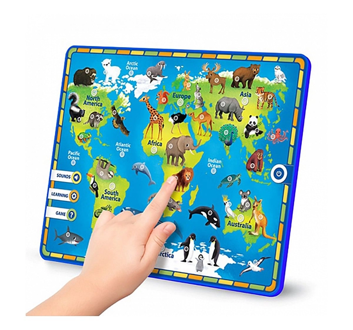 Comdaq AZ Kids' Pad My First Atlas Learning Toy for Kids age 3Y+ (Green)