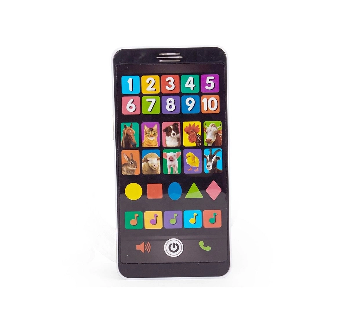 Comdaq AZ Baby Smartphone Learning Toy for Kids age 3Y+ (Black)