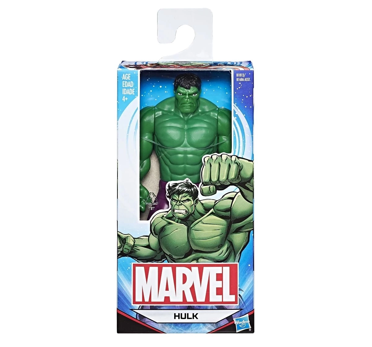 Marvel Hulk 6inch Basic Action Figure 4Y+, Multicolour