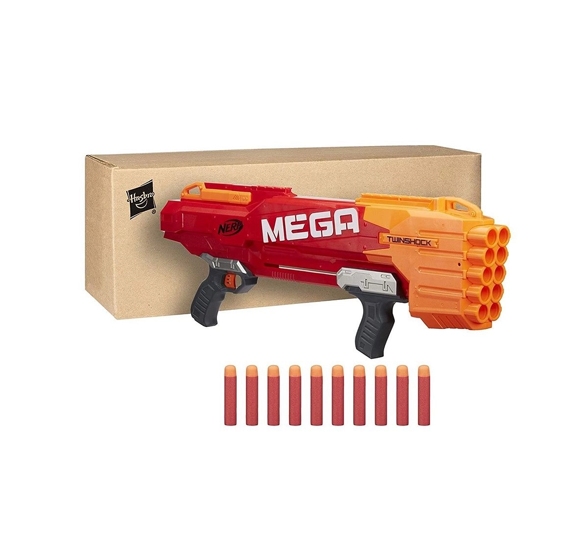 Nerf Mega Twinshock Figure Action Gun Blasters for Kids age 8Y+ 