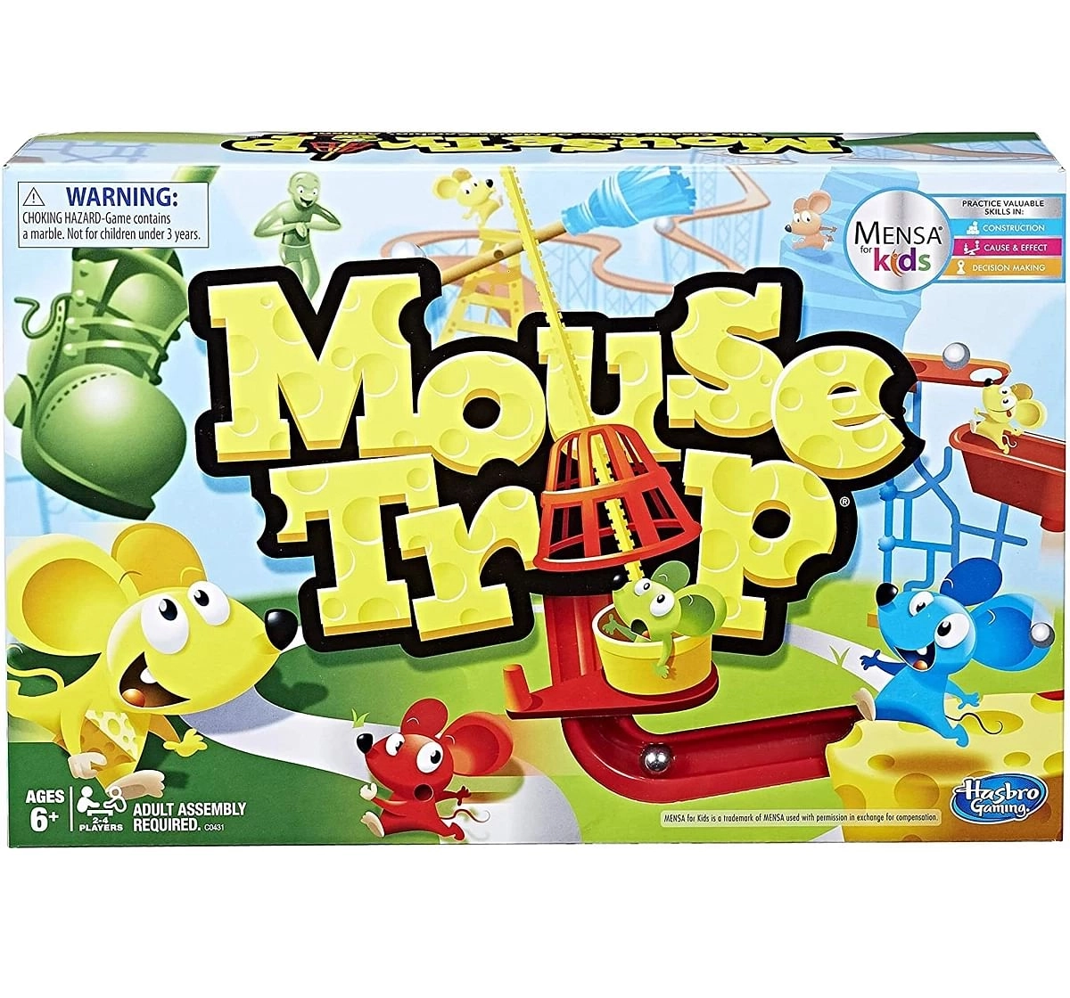 Hasbro Gaming Mouse Trap Board Game for Kids 6Y+, Multicolour