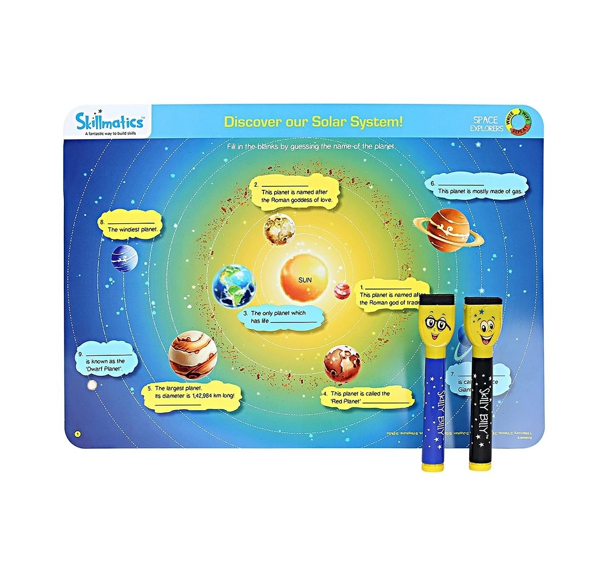  Skillmatics Educational Game Space Explorers 6-9 Years, Multi Color Games for Kids age 6Y+ 