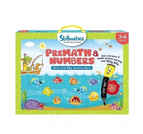 Skillmatics Educational Game Premath And Numbers, 3-6 Years, Multicolor Games for Kids age 3Y+ 