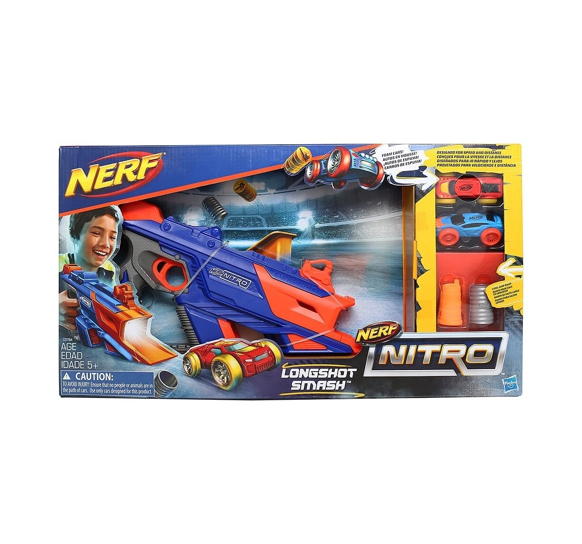 Nerf Nitro Longshot Smash, Multi Color Tracksets & Train Sets for Kids age 5Y+ 