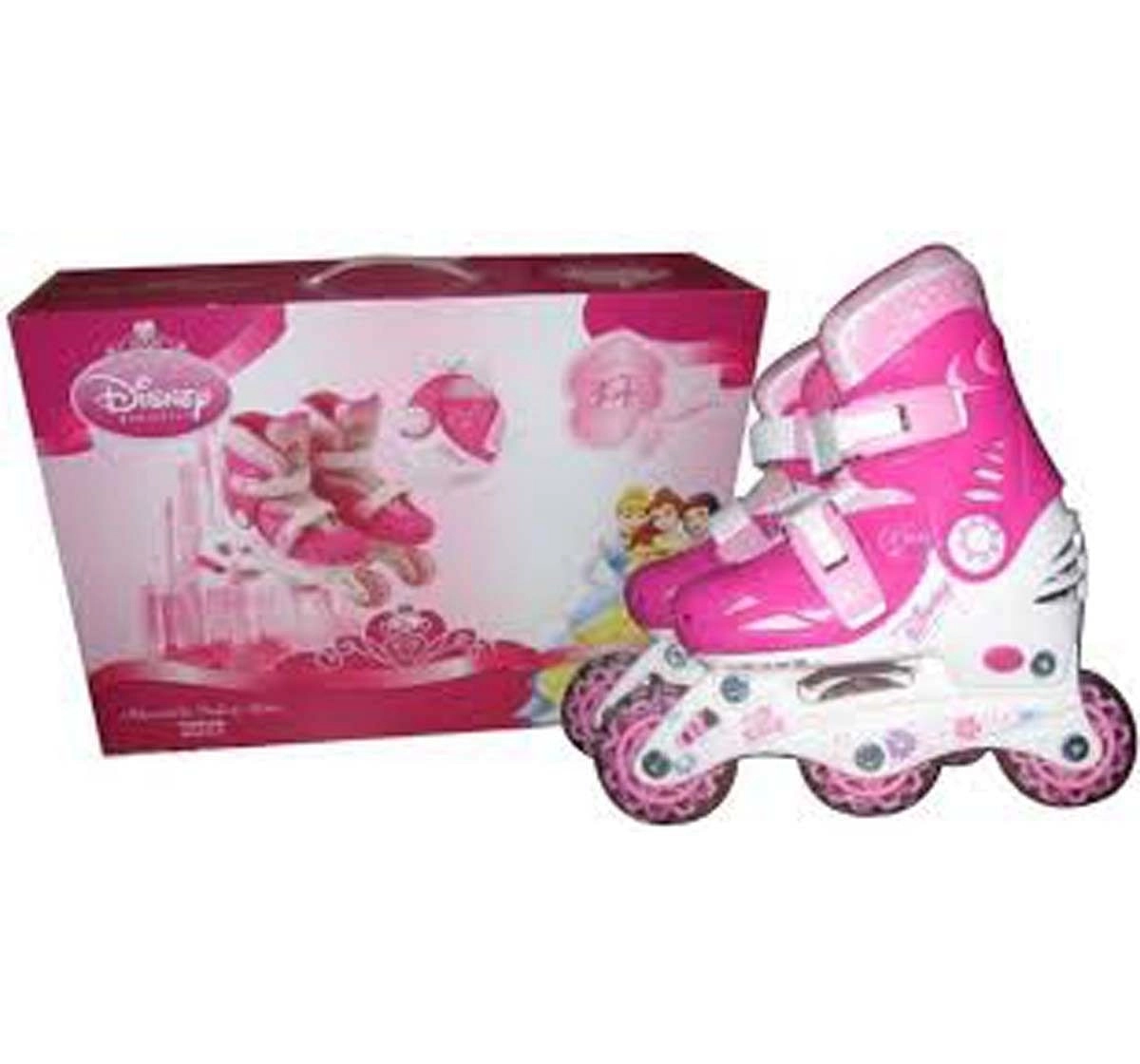 Disney Princess Inline Skate Combo Set (Skates and Skateboards) for Kids age 3Y+ 