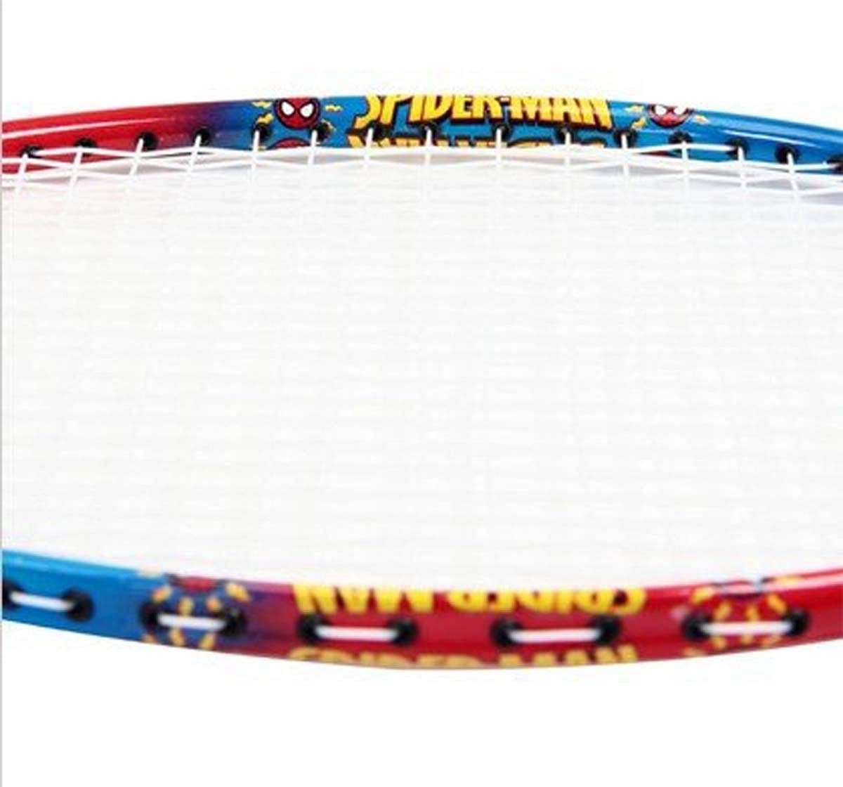 Marvel Spiderman Badminton Racket Set for Kids Outdoor Sports for Kids Age 3Y+ (Blue)