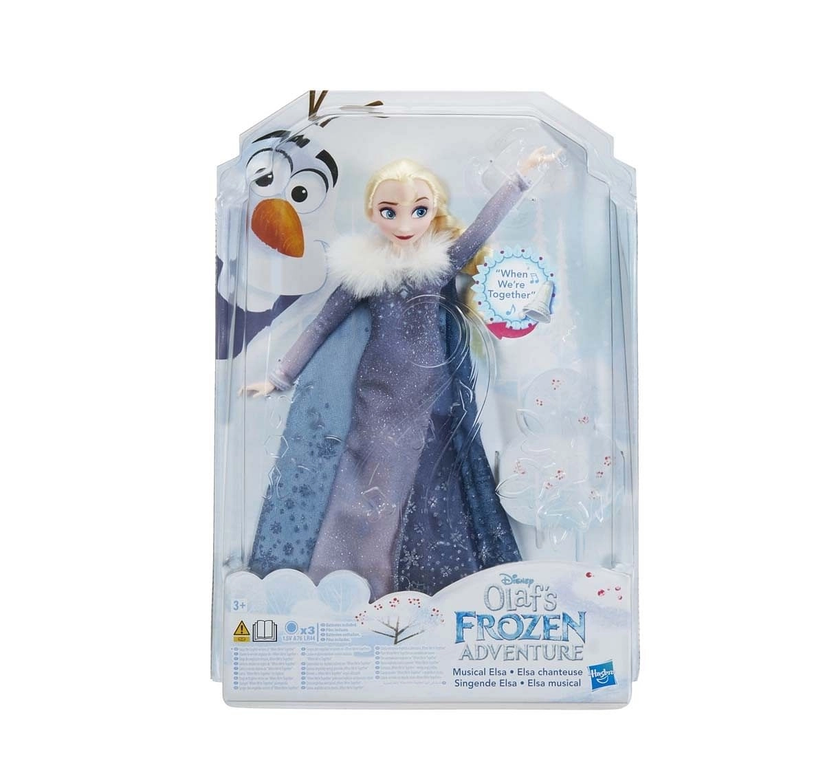 Olaf's frozen adventure singing cheap doll set