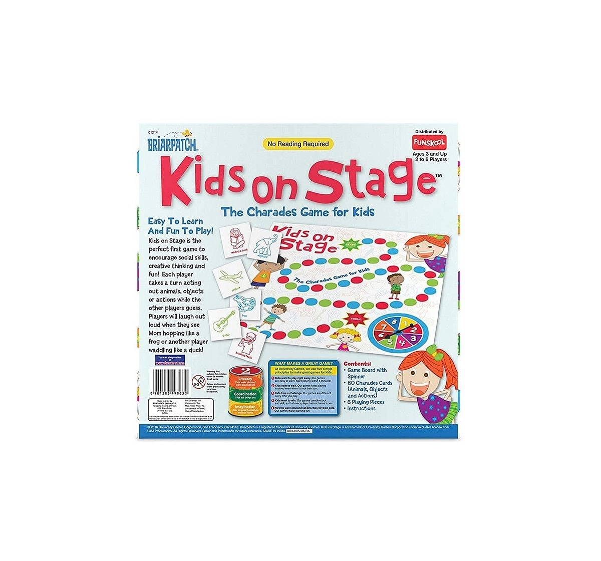 Funskool Games Kids On Stage,Multi Color Board Games for Kids age 3Y+ 