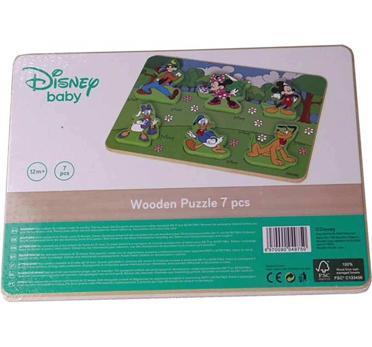 Disney Mickey And Friends 7PC Wooden Puzzle for Kids age 1Y+ 