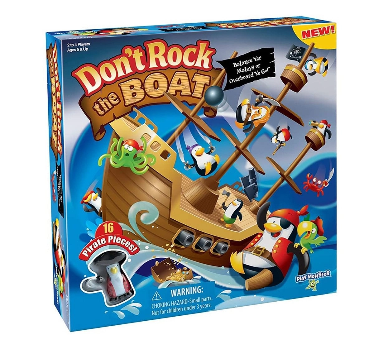 Playmonster Don't Rock The Boat Action Game Games for Kids age 5Y+ 
