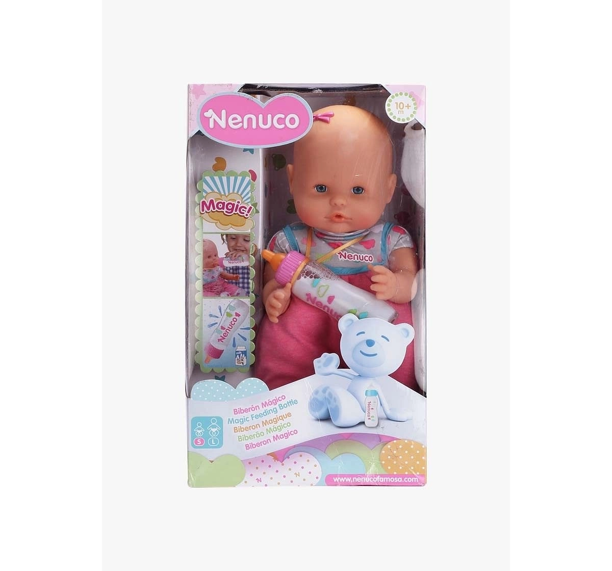 Brown Nenuco With Magic Feeding Bottle Dolls & Accessories for age 10M+ 