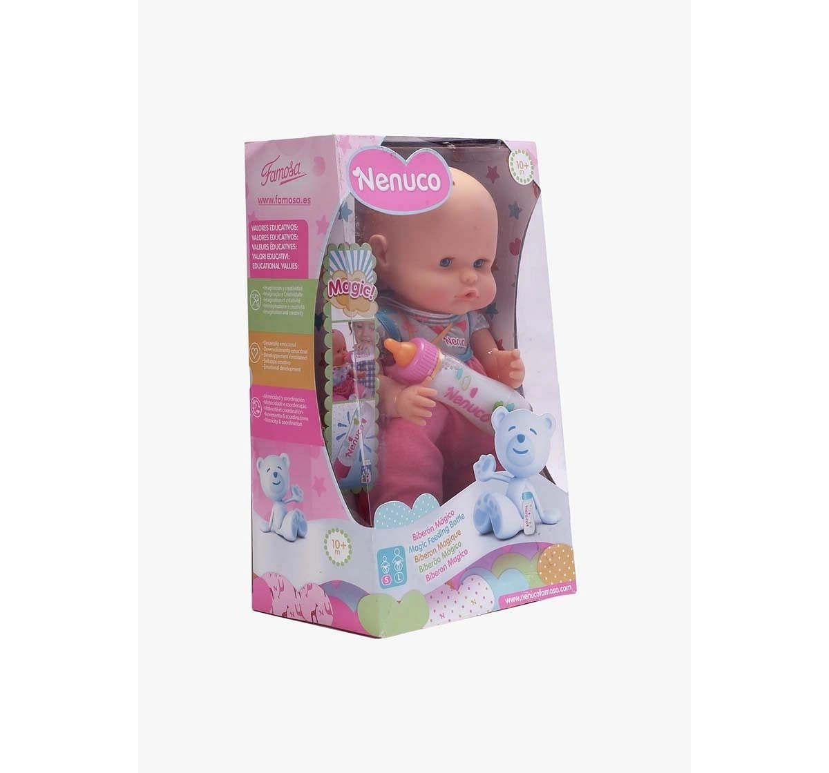 Brown Nenuco With Magic Feeding Bottle Dolls & Accessories for age 10M+ 
