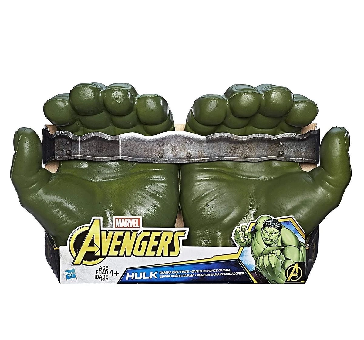 Marvel Avengers Gamma Grip Hulk Fists Role Play Toy for Kids 4Y+, Multicolour