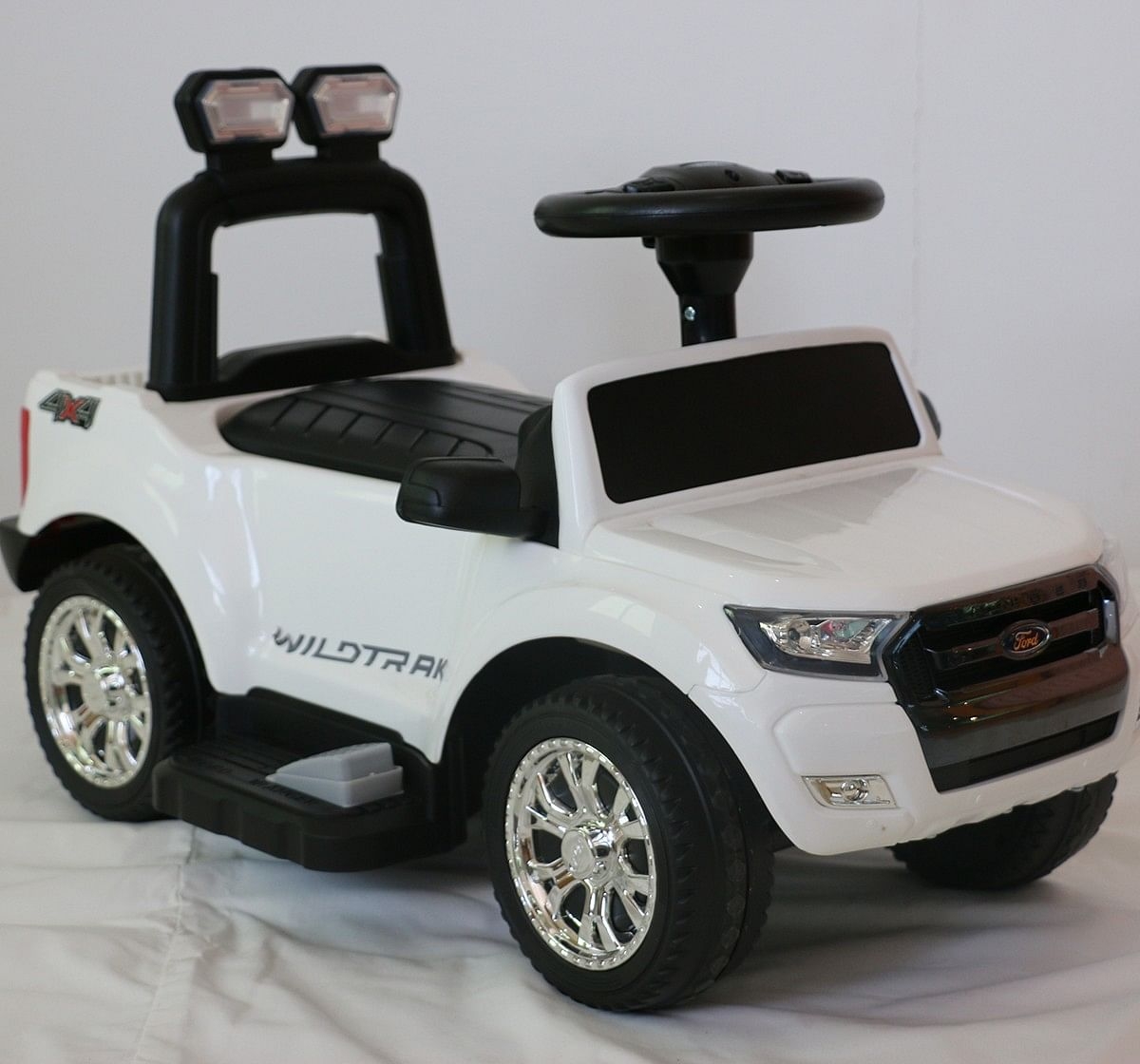 Dk Pedal Car - White Battery Operated Rideons for Kids age 3Y+