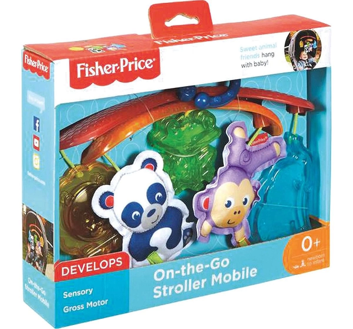 Fisher Price On-The-Go Stroller Mobile New Born for Kids age 12M+